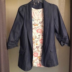 Chambray jacket size medium worn once
